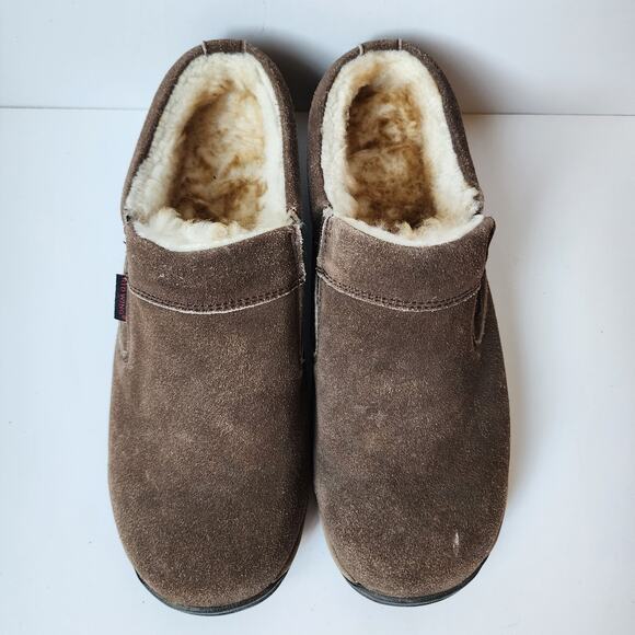 Red Wing Slippers Mens Size 10 Chocolate Alpine II 97524 Sherpa Slip On Shoes - Picture 6 of 11